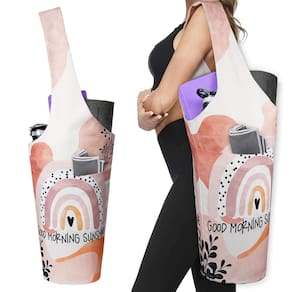 Tapete de ioga Bagyg, sacola longa com bolsos Good Morning Sunshine