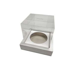 Caixa Para Panetone 250G Branco Com Borda Kit 30Und