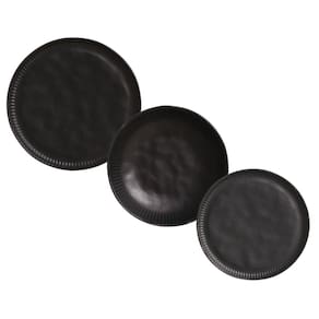 Jogo de Pratos 18 Peças Linhas Preto Matte Porto Brasil