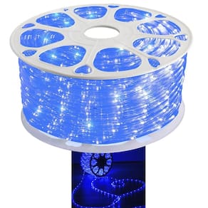 Fita Led SMD Dupla Face Rolo 100 Metros Luz Direta Azul Decoraçao Quarto Sala Perfil Gesso Sanca Teto Rebaixado Gamer Loja