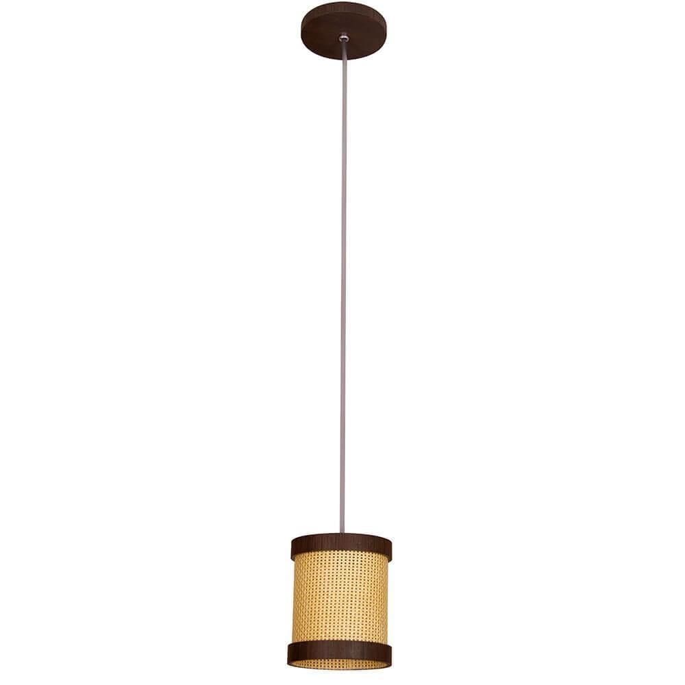 Pendente Muller Straw Mini Imbuia G9 Led 1 Lâmpada 2501IB