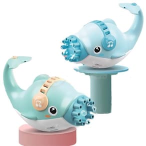 Máquina Elétrica Brinquedo Golfinho Bolhudo: Bolhas de Sabão Divertidas - Azul