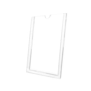 Display Acrílico Parede A4 Virgem + Fita Adesiva