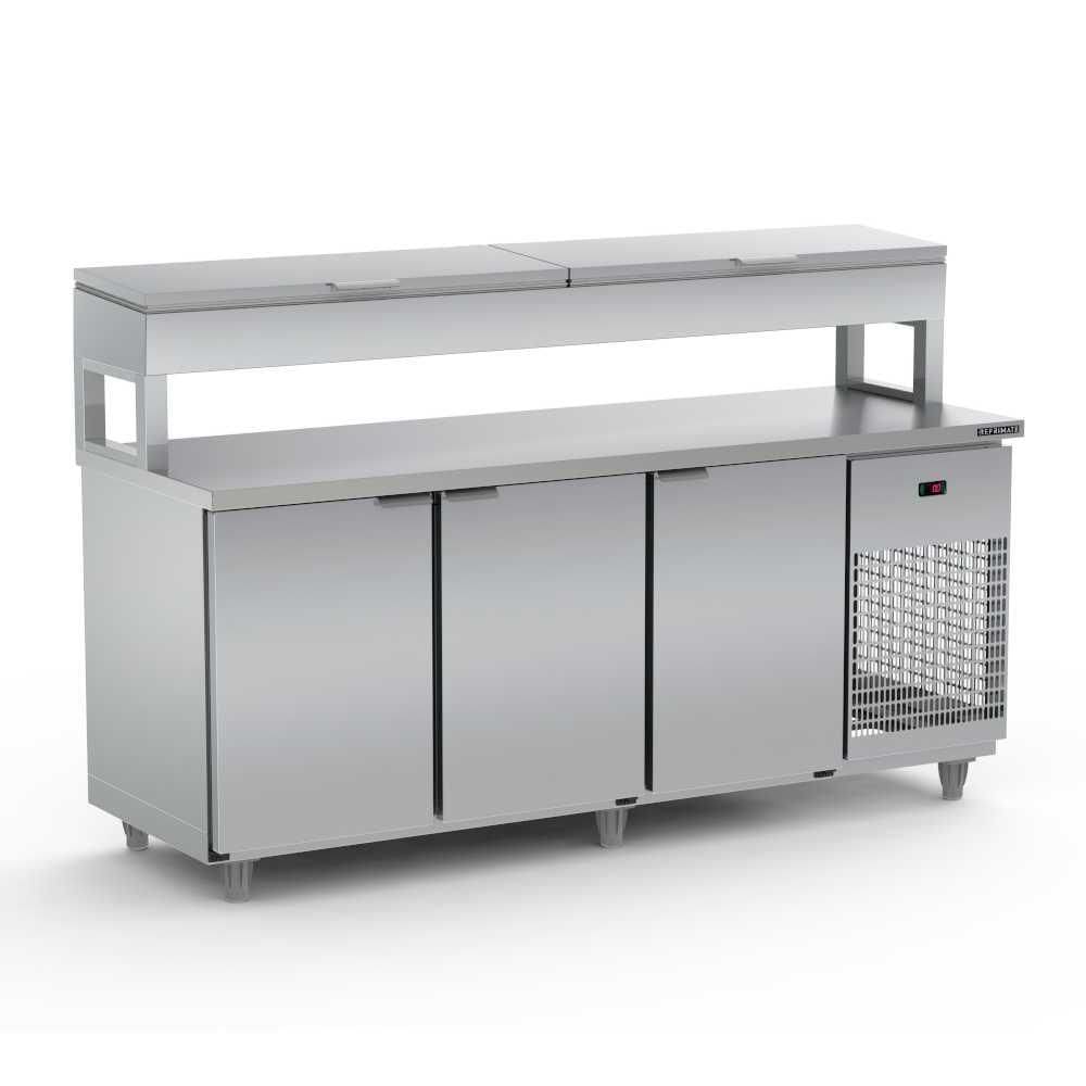 Balcão de Serviço Refrigerado Condimentador 2,50 Metros Inox BSRC2500 220V - Refrimate
