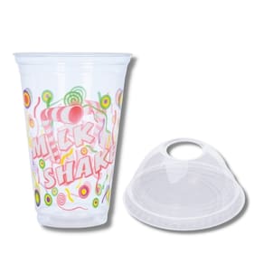100 Un Copo 550 Ml100 Un Tampa Bolha C/ Furo 440 550 E 660Ml