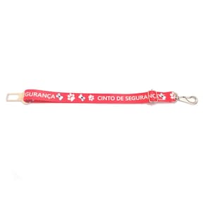 Cinto de Segurança nylon 25mm cachorro vermelho tam único