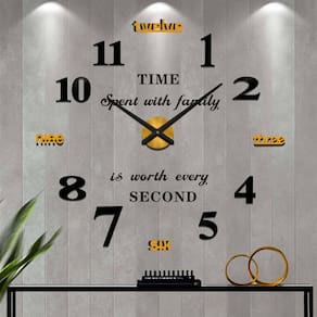 Relógio de parede VANGOLD Giant para decoração de sala de estar dourado