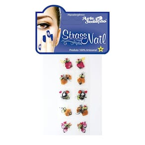 Kit 50 Adesivos Para Unhas Strass Nail, 100% Artesanal