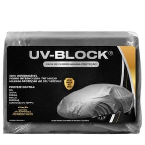 Capa Protetora Uv-Block para Carro Ford Fiesta Sedan Prata