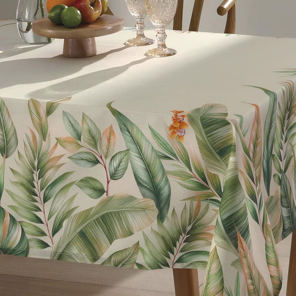 Toalha de Mesa Retangular Limpa Fácil Döhler Hércules 8 Lugares