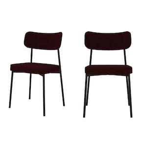 Kit com 2 Cadeiras para Sala de Jantar Mona Yescasa Bordô