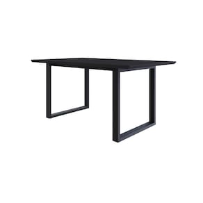Mesa de Jantar Queens RG2 160x90x75cm Preto/Preto