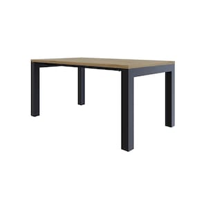Mesa de Jantar Bronx U 160 cmx90x75cm Vermont OAK/Preto