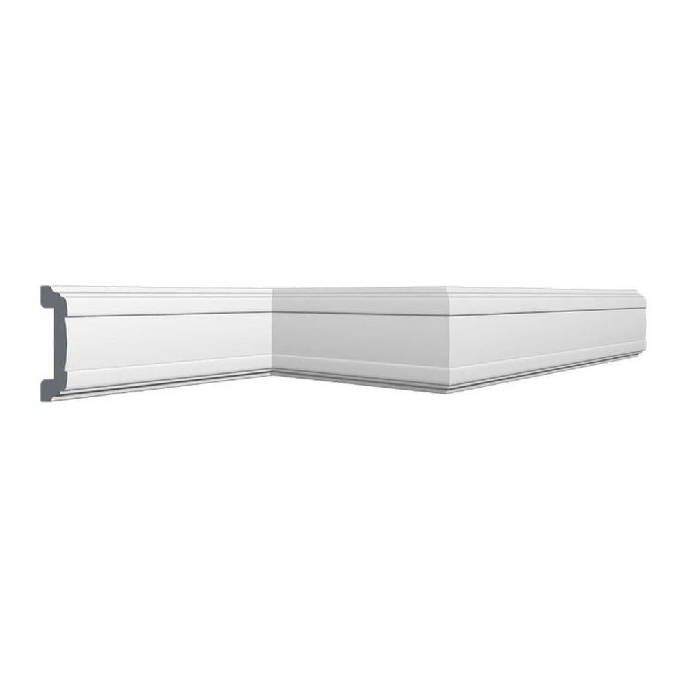Kit com 20 Barras Roda Meio Cw13 Perfil de Poliestireno Linha Homestar 40m Branco