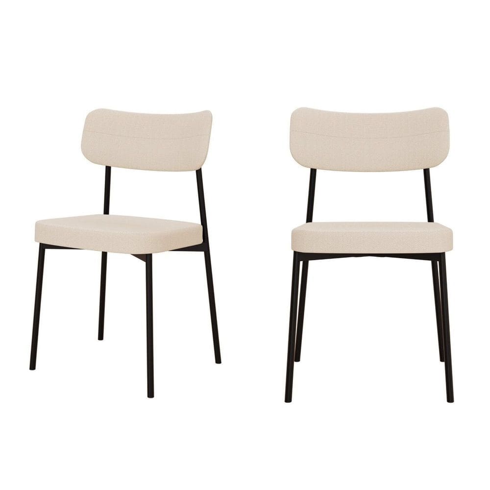 Kit com 2 Cadeiras para Sala de Jantar Mona Yescasa Areia Corriente