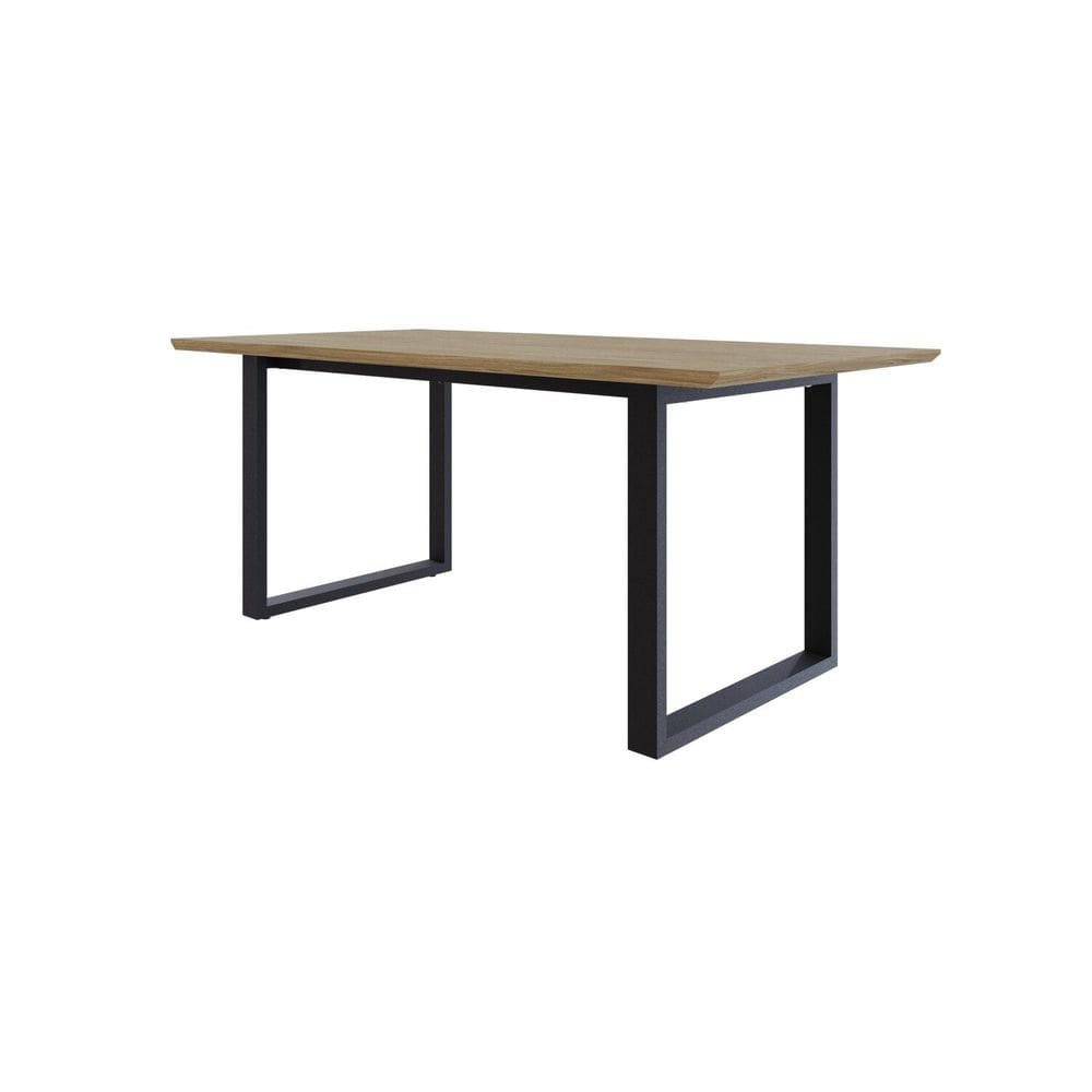 Mesa de Jantar Queens RG2 180x90x75cm Vermont OAK/Preto