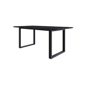 Mesa de Jantar Queens RG2 180x90x75cm Preto/Preto
