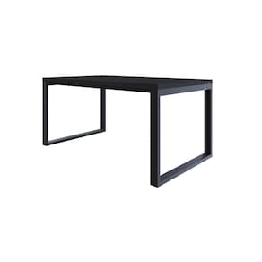 Mesa de Jantar Queens 160cm x90cm x77 cm Preto