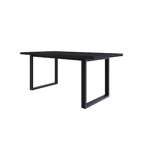 Mesa de Jantar Queens R 180cmx90cmx75cm Preto/Preto