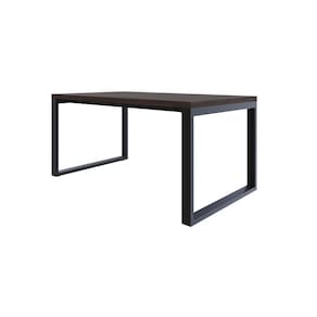 Mesa de Jantar Queens 160cm x90cm x77 cm Terracota/Preto