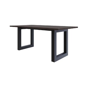 Mesa de Jantar Bronx R 180cm x90x75cm Terracota/Preto