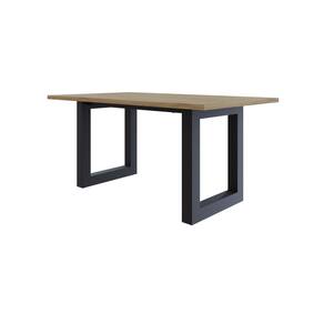 Mesa de Jantar Bronx R 160cmx90cmx77 cm Vermont OAK/Preto