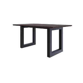 Mesa de Jantar Bronx RG2 180x90x77cm Terracota/Preto