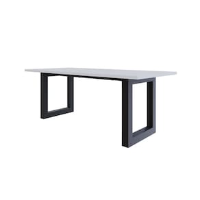 Mesa de Jantar Bronx R 200 cmx90x75cm Branco/Preto