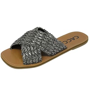 Chinelo Feminino Rasteira Trançado Conforto Moderna Cacci