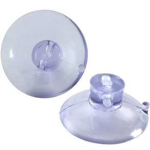 6 Ventosas de 40mm (4cm) De PVC P/ Vidro E Superfícies Lisas