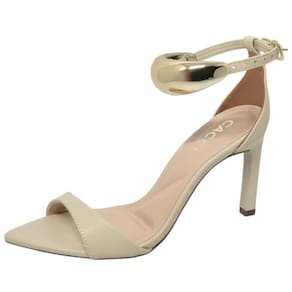 Sandália Feminina de Salto Médio Fino Elegante Chic Cacci