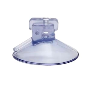 4 Ventosas 40mm 4 cm C/Corte Lateral PVC P/Superfícies Lisas