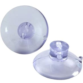 2 Ventosas de 40mm (4cm) De PVC P/ Vidro E Superfícies Lisas
