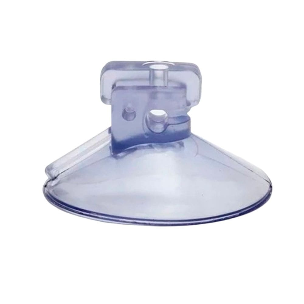 6 Ventosas 40mm 4 cm C/Corte Lateral PVC P/Superfícies Lisas