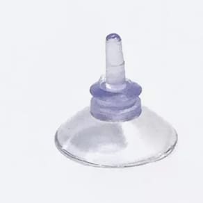 2 Ventosas De 20mm (2cm) De PVC C/ Ponta P/ Superfície Lisa