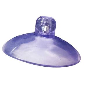 4 Ventosas 4 cm Cabeça Redonda PVC P/Vidro Superfície Lisa