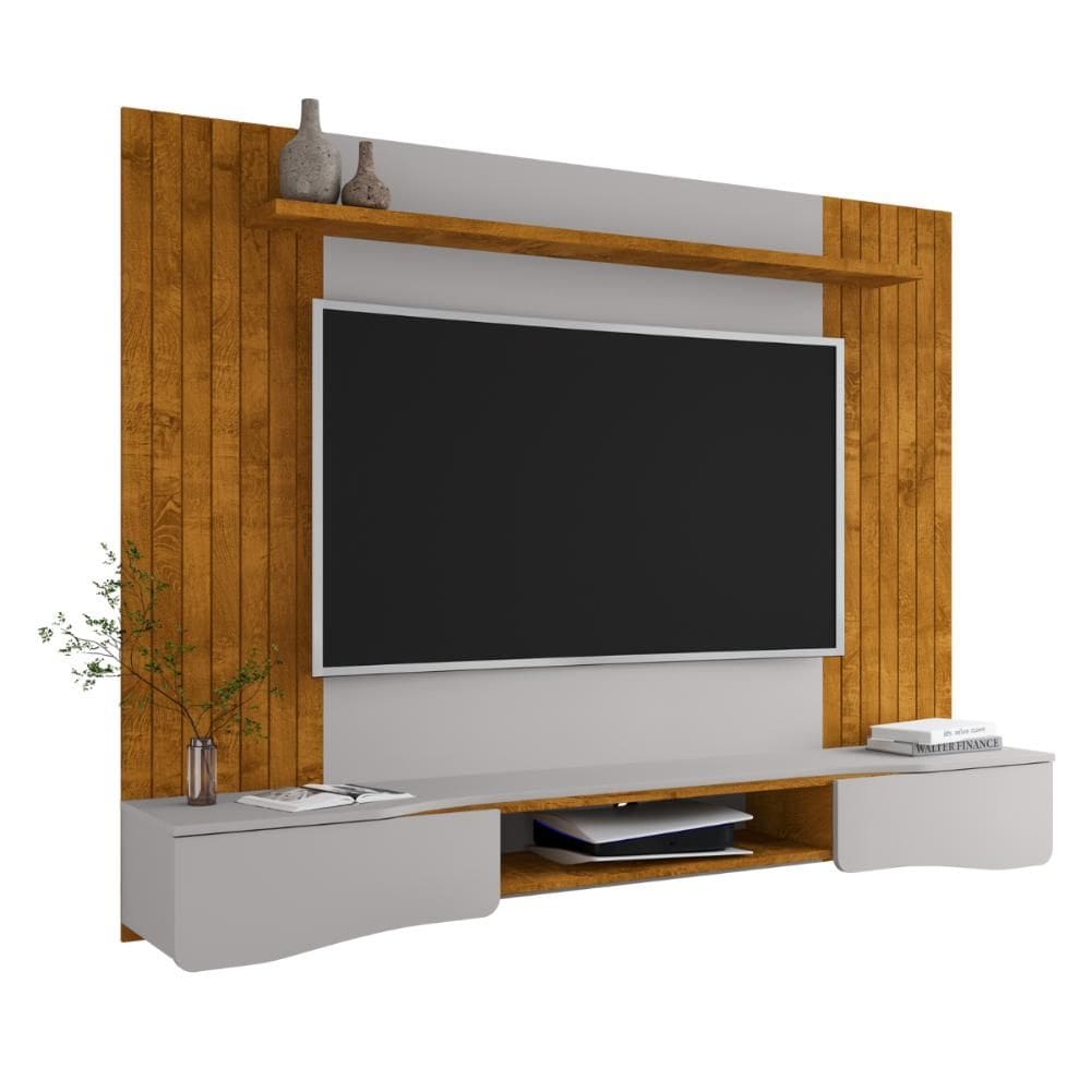 Painel Tv 65 Pol Búzios 2 Portas Naturalle Off White Bechara
