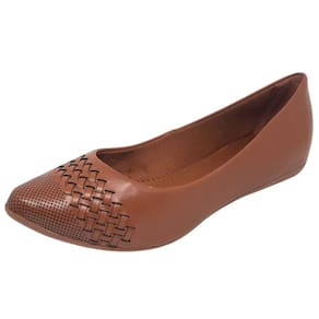 Sapatilha Feminina Couro Elegante Conforto Couro Bottero