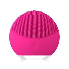 Esponja Elétrica Massageadora para Limpeza Facial e de Pele - Forclean - Rosa Shock