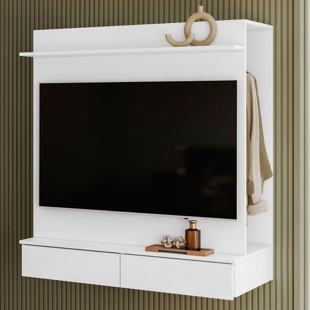 Painel para TV Até 42 Polegadas com Closet 2 Gavetas Wave Albatroz
