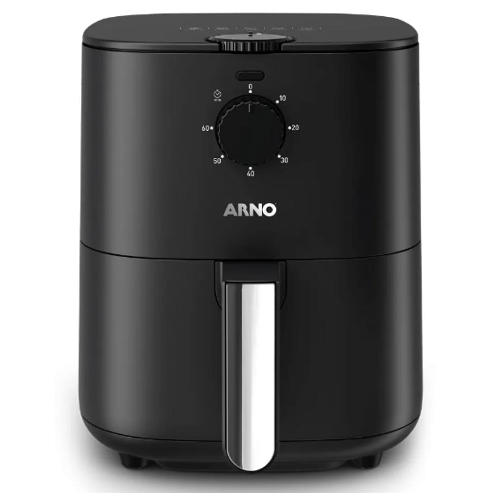 Air Fryer Fritadeira Eletrica 3.5L Arno 1280W com Timer All Black 127V
