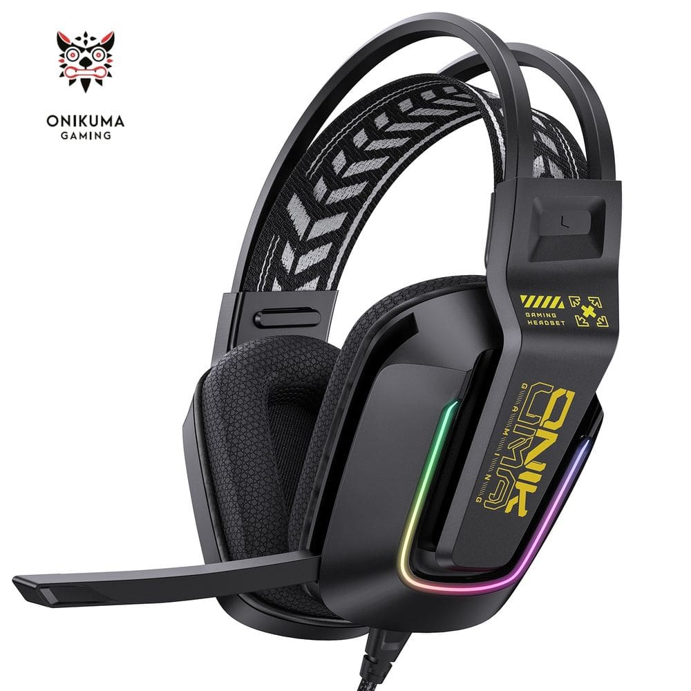 Fones de ouvido para jogos ONIKUMA X13 RGB Breathing Lights Wired