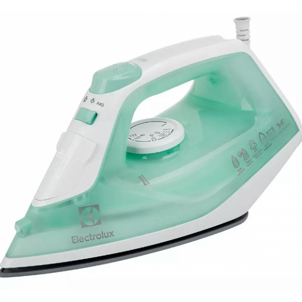 Ferro de Passar Roupas a Vapor Electrolux 1500W Antiaderente Verde 220V