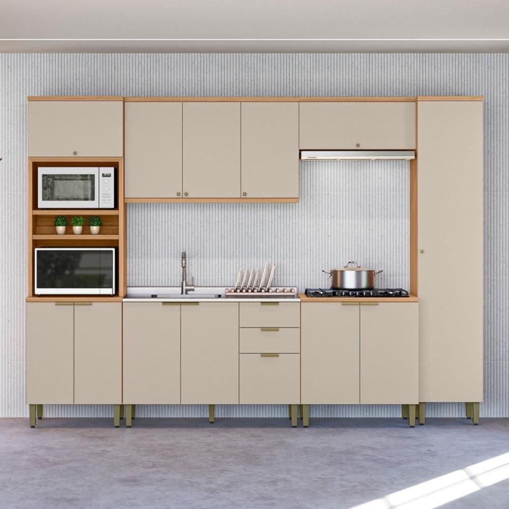 Jogo de Cozinha Compacta Kingston Jequitiba Off White
