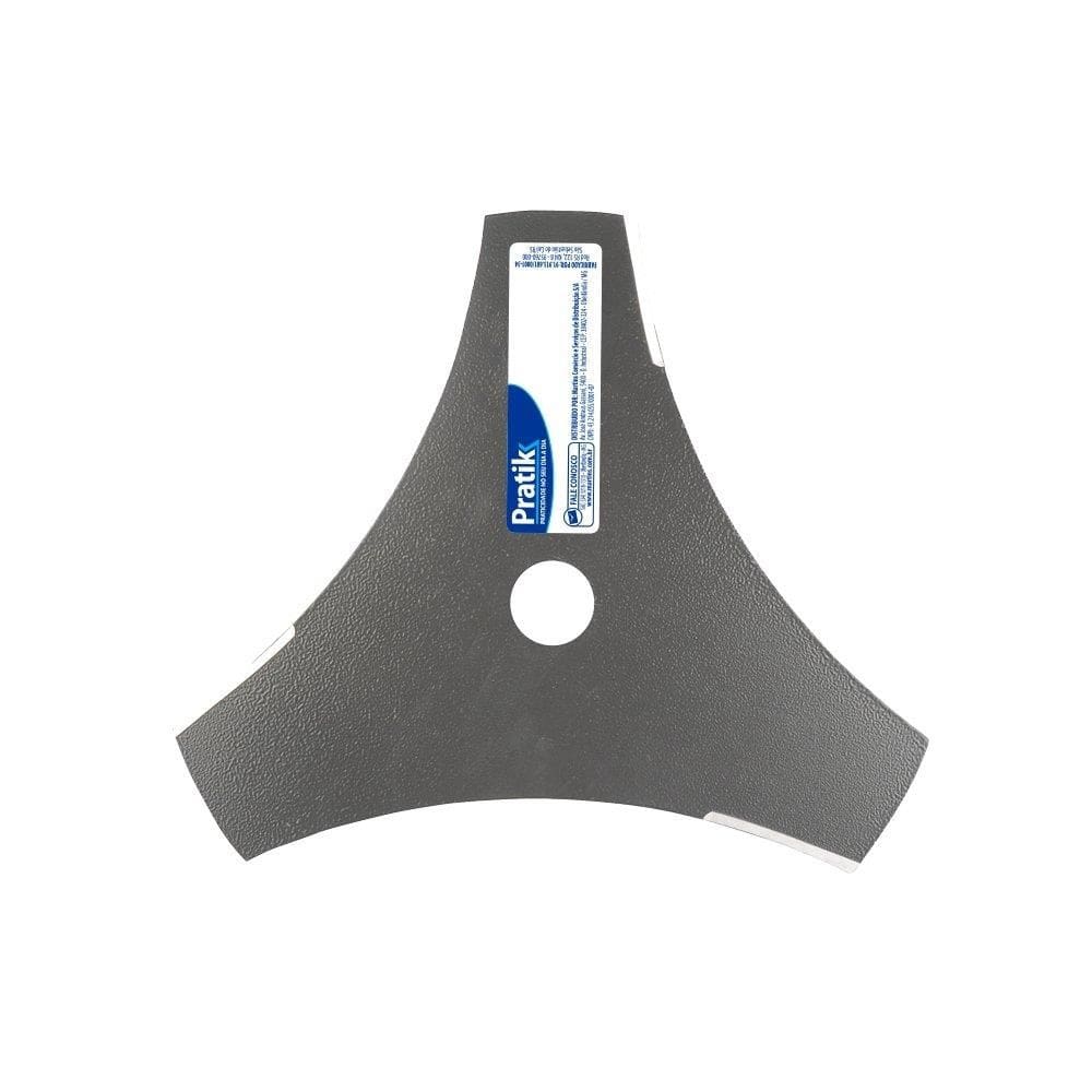 Lâmina para Roçadeira Pratik 3 Pontas 255mm Furo de 20mm
