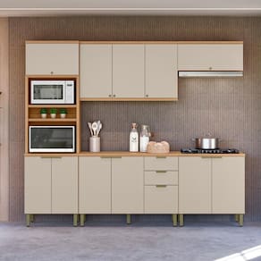 Jogo de Cozinha Compacta Alberta Jequitiba Off White