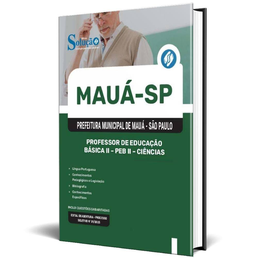Apostila Prefeitura Mauá Sp 2025 Professor Educação Básica