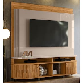 Home Theater Daytona para TV até 65 Polegadas com Pés Poliestireno Fen-di Naturale Madetec