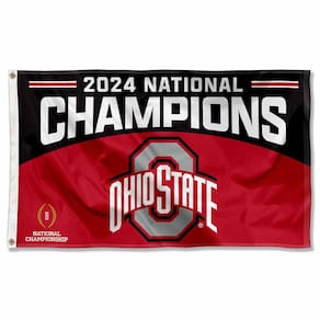 Bandeira: Campeões do Futebol Universitário do Ohio State Buckeyes 2024