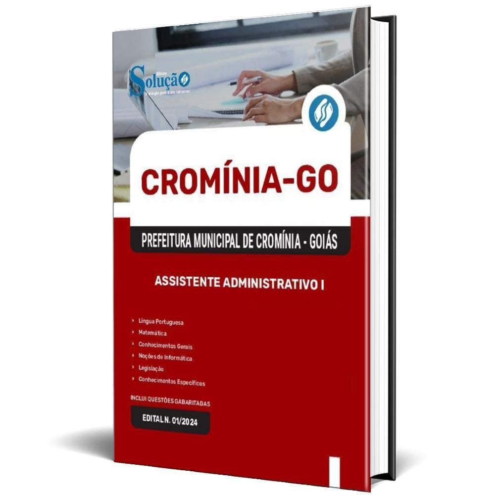 Apostila Prefeitura Cromínia Go 2025 Assistente
